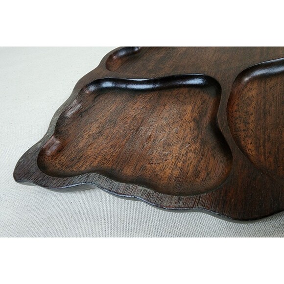 Vintage Cutler International Imperial Kayla Wood Leaf Tray (1950s–1970s) - Picture 6 of 11